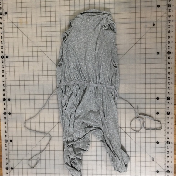 All saints salacia gilet vest xs grey jersey drape - Picture 3 of 5